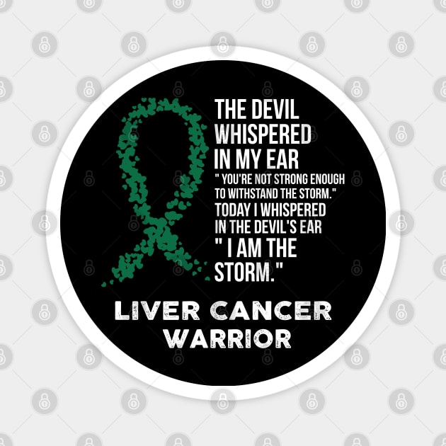 The Devil- Liver cancer Awareness Support Ribbon Magnet by HomerNewbergereq